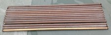 LOT DE 13  BARRES METAL LAITONNE D'ESCALIER POUR TAPIS DE MARCHE  57 CM DN2639/4