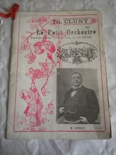 Vintage programme Theatre Cluny 1903 La Femme au Masque le petit orchestre
