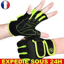 Gants Entraînement Homme Femme Coussinets  Soutien Vélo VTT Musculation Fitness