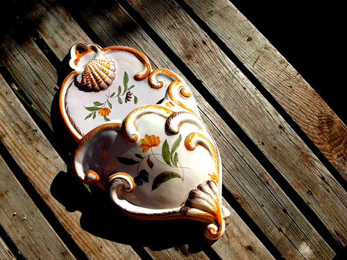 Bouquetière faience ancienne
