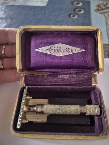 Rare coffret gillette ancien - gillette,