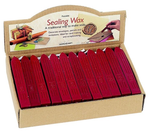 Rouge sceau cire bâtons - cire,