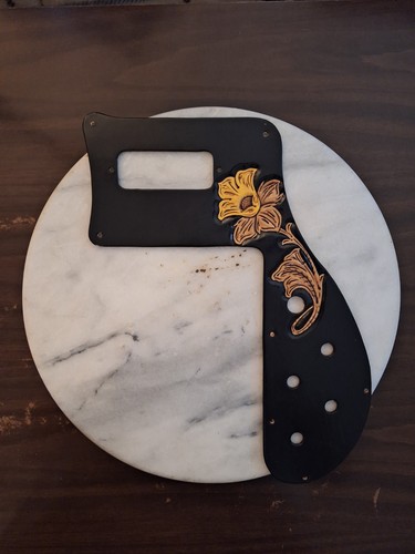 Leather pickguard for - leather,