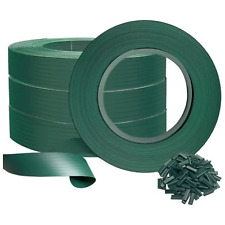 Brise Vue Occultant PVC 300m x 4,7cm - Kit Lamelles + 600 Clips - Vert - VOUNOT