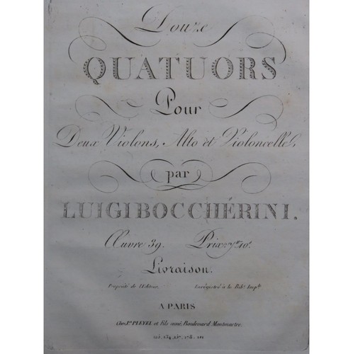 Boccherini luigi trois - boccherini,