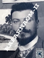 Photo Ancienne Plaque Verre Négatif Alger Portrait L. Geille De St Léger Peintre