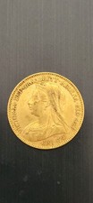 1/2 SOUVERAIN 1898 - OR - VICTORIA VIEILLE - 4,00g