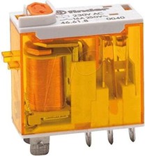 Relais miniature Finder 46.61.8.230.0040 support de châssis, 1 A, 1920 W, noir