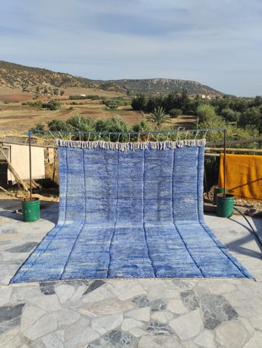 Tapis marocain bleu - , ciel