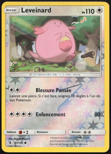 Carte pokémon leveinard - carte,