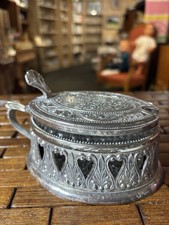 Sucrier Ancien Métal Argenté