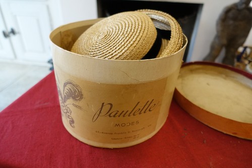 Chapeau paille ancien - paille,