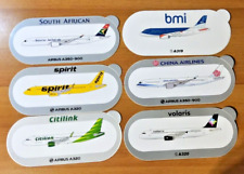 lot 6 AUTOCOLLANT STicker Aufkleber Adesivo AIRBUS AIRLINER AIRLINES A320 Avion