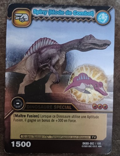 Carte dinosaur king spiny - dinosaur,