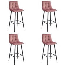 Tabouret ARCETO - velours rose