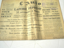 l'auto 15/07/1937 TOUR DE