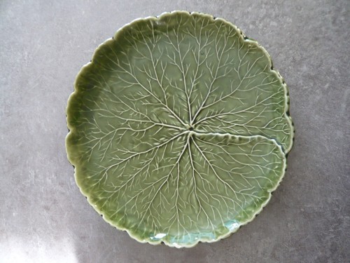 Plat feuille choux en - feuille, de