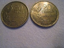 2 Pièces 20 francs G Guiraud