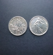 Pièce argent de 5F semeuse