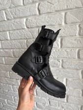 Black leather boots New Rock