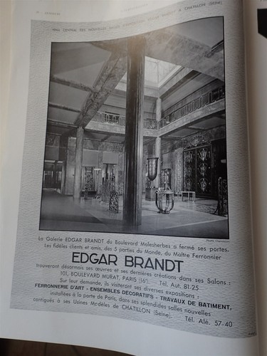 Edgar brandt ferronnerie art - brandt, d'art