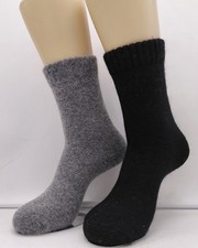 2 Paires Femmes Angora Thermique Chaussettes 85% Laine Super Doux Et Chaud Gris/
