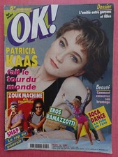 OK! MAGAZINE N°761 -1990  P KAAS, LES CHARTS ( Calogero ) , EROS RAMAZZOTTI  ...