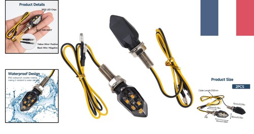 Clignotants led 12v 2 pcs - clignotants,