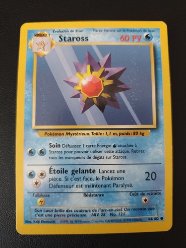 Carte pokémon staross - pokémon,