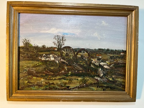 V001 huile sur toile xxe - :,