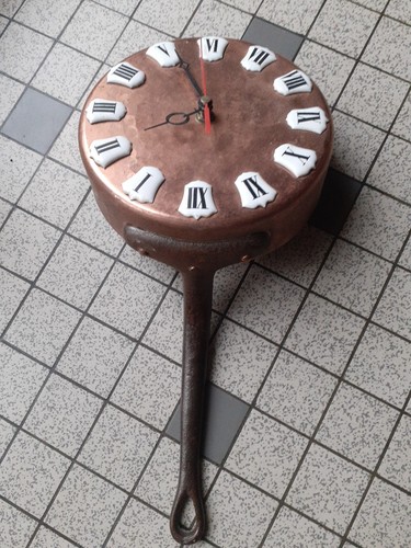 Ancienne pendule casserole - pendule,