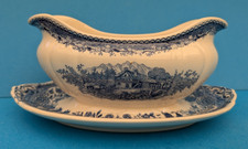 Saucière en faïence bleu Villeroy et Boch,  Burgenland