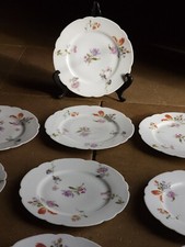 1889 10 Assiettes Porcelaine Hache Jullien Vierzon Saxe N 2 Grand Prix 19 E