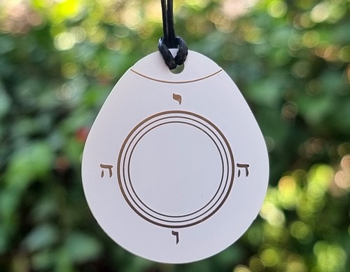 Pendentif protection yod - pendentif, he