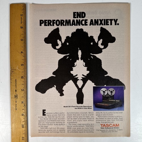 Tascam modèle track - tascam, 8-track