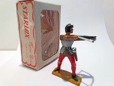 STARLUX 1:32 Arbalétrier du Moyen-Âge en plastique  6005 + boîte-vitrine (1970)