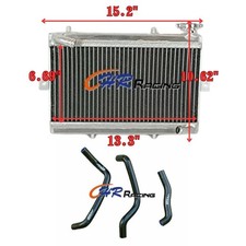 Aluminum Radiator+BLACK HOSE