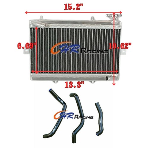 Aluminum radiator black - radiator+black, hose