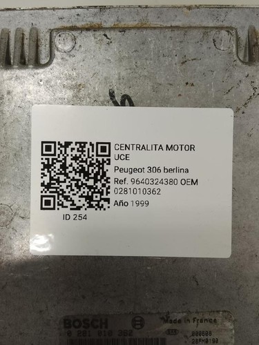 0281010362 boîtier moteur uce