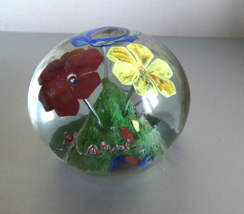 Vintage boule verre sulfure - boule,