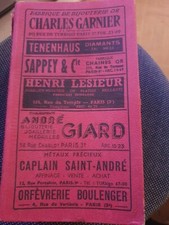 ANNUAIRE 1959 Paris Bijoux