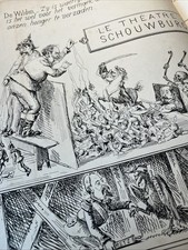 10 lithographie N&B  Emile Breyer Anti Prussienne - Circa 1870 - Bismarck etc..