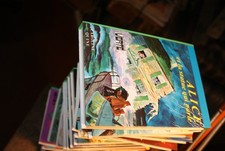 ALICE ET LA STATUE QUI PARLE / CAROLINE QUINE / BIBLIOTHEQUE VERTE / 1975