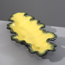 Grande coupe à fruits céramique vintage forme libre Ceramidi Marseille 1950s