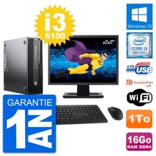 PC HP Z240 SFF Ecran 22" Intel