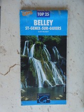carte  IGN bleue 3232 ET top 25 BELLEY ST GENIX SUR GUIERS 1998 edition 1