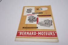 B-M 1964 Bernard Moteurs Publicité Dépliant Groupe Electrogène Moto-pompe Diesel