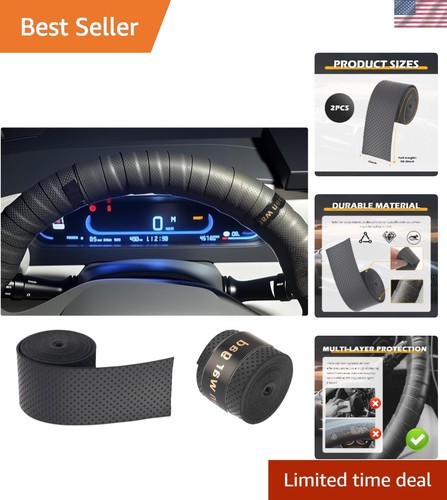 Leather steering wheel - leather,