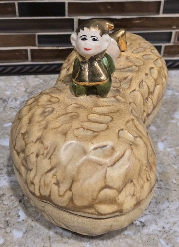 Vintage ceramic peanut shaped - vintage,