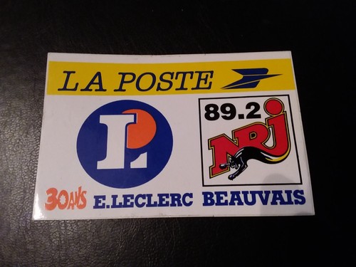 Old radio sticker nrj poste - radio,